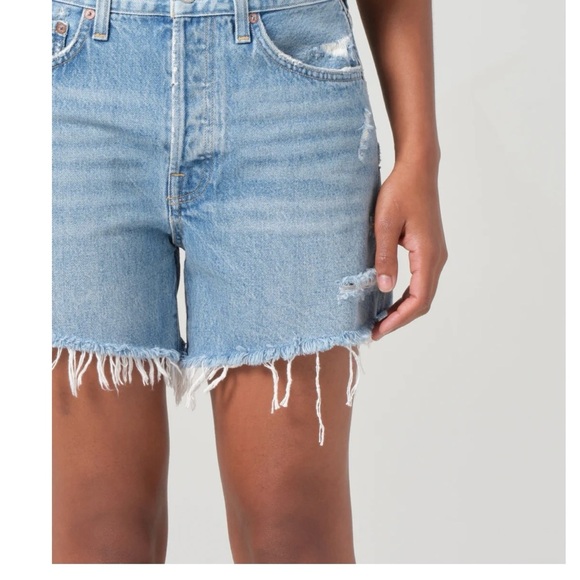 Agolde Parker Long Shorts - Picture 3 of 11